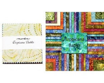 Tropicana Batiks 5" Charm Pack by Moda Fabric 4141PP