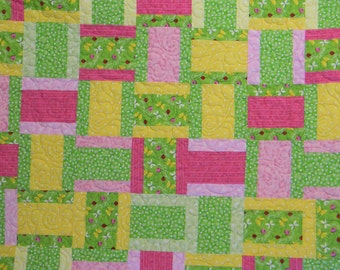 MARKED DOWN: Country Farmhouse Patchwork Quilt for a Little Girl