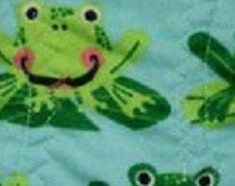 Frogs on Lilly Pad - Snuggle Flannel