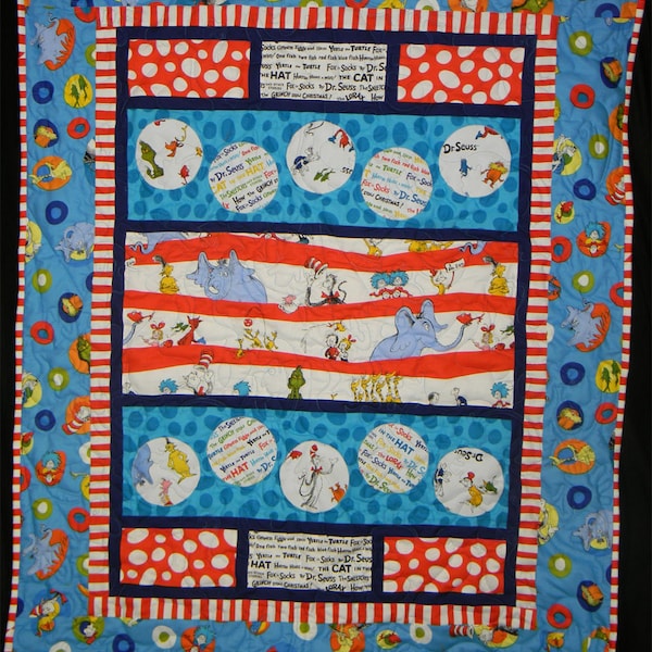 Quilt Kit - Modified Baby Crib Size Seuss Let's Party