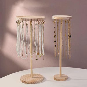 Jewelry Organizer Display Stand – Necklace Holder & Hanger for Necklaces, Earrings, Bracelets, Pendants