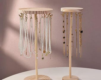 Jewelry Organizer Display Stand – Necklace Holder & Hanger for Necklaces, Earrings, Bracelets, Pendants