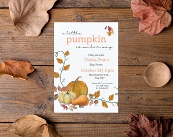 ベビーシャワー招待状 - パンプキン