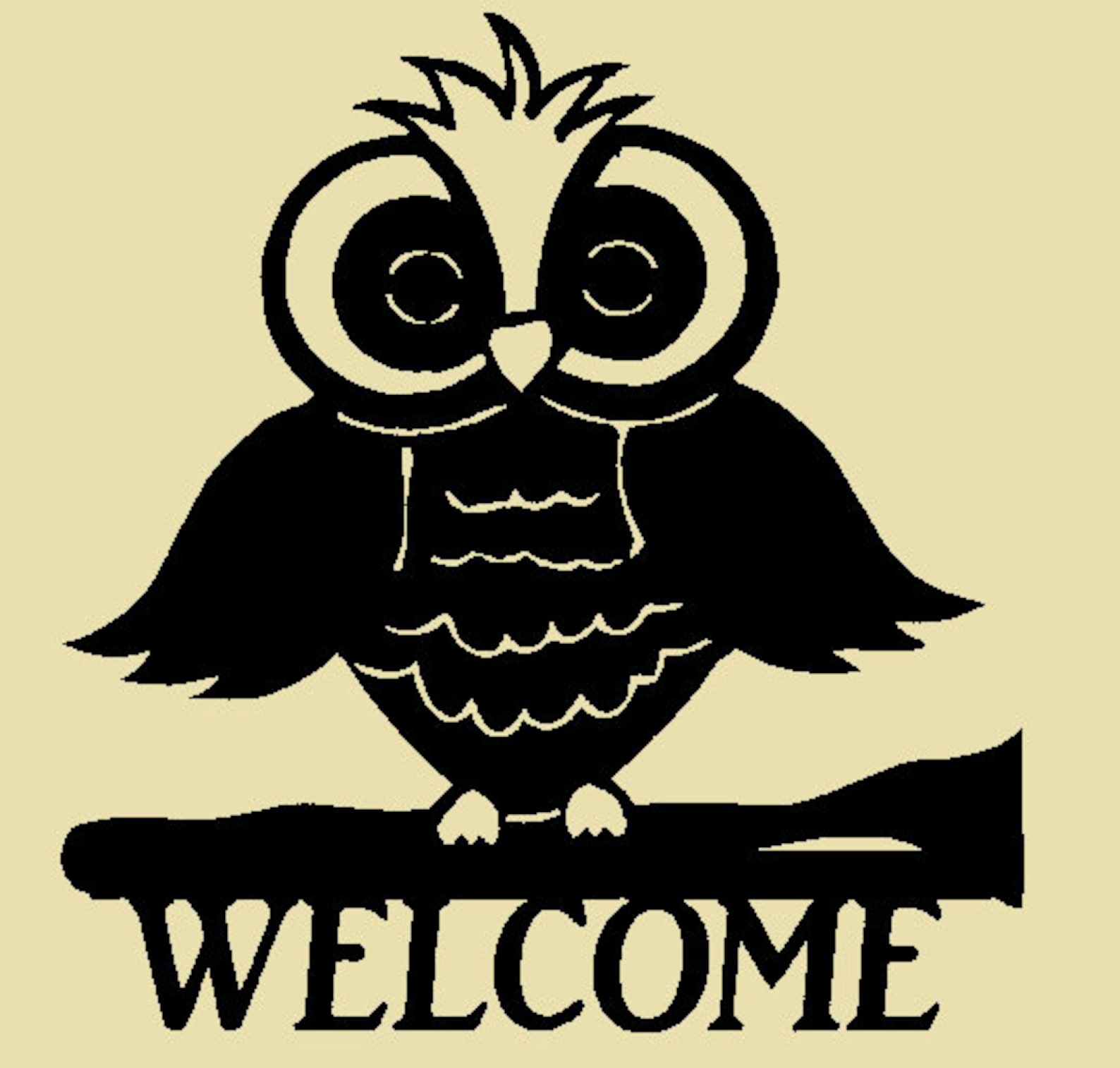 SIGN Owl on branchWildlifeCabinMetal ArtLodge Etsy