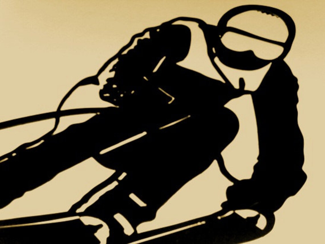 Ski Skier Snow Sport Skiing Wall Art Metal Art Wall Etsy