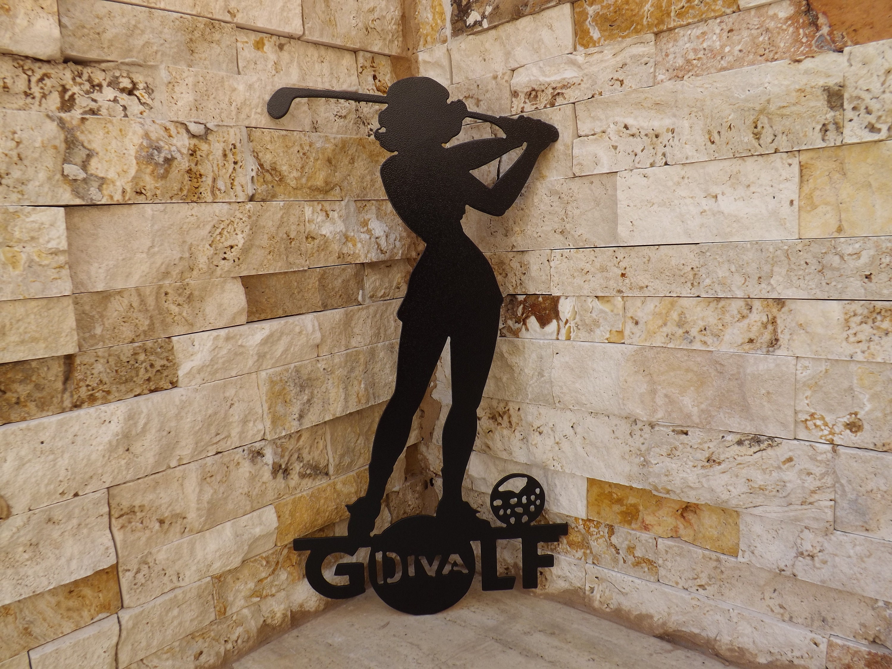 Golfer gifts for women Golf yard art Golfer Metal Decor Etsy