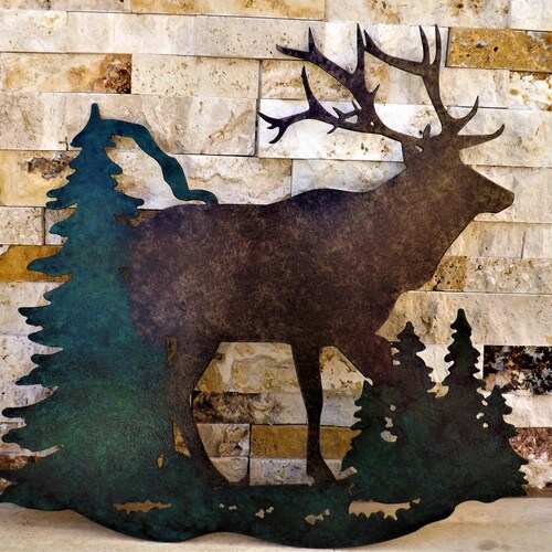 Cabin Rules Bear Metal Sign Cabin Lodge Home Decor Wall Art Etsy