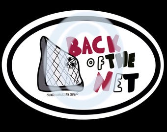 Back of the Net Soccer Sticker
