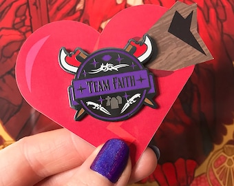 Team Faith Enamel Pin Badge