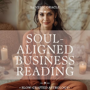 Soul-Aligned Business Psychic Birth Chart Medium Psychic • Vedic Astrology for Creatives & Spiritual Entrepreneurs | Purpose, Branding | PDF image 1