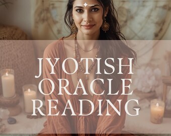 Lectura de la carta natal psíquica con cartas del Oráculo Jyotish, información canalizada de 3 cartas de tu carta védica / Mensaje intuitivo del alma / PDF