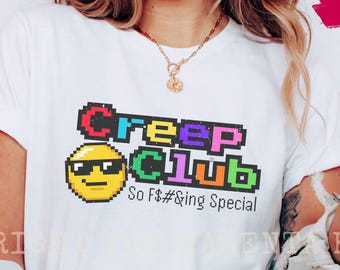 Creep Club Graphic Tee: Retro Indie Music Shirt
