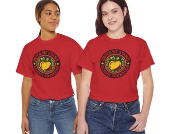 School Counselor T-Shirt: United We Stand Cotton Tee