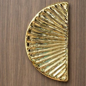 Casted Metal Door Handles, Seashell Texture Cabinet Pulls