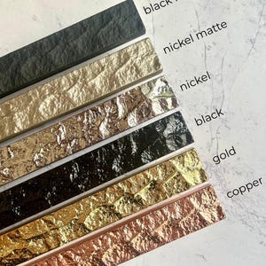 Long Bar Metal Pulls Moonstone Texture, Contemporary Cabinet Handles