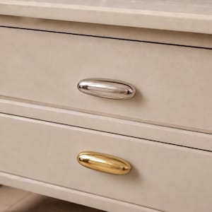 Pebble Stone Cabinet Knob, Modern Luxury Drawer Pulls, Minimalist Furniture Hardware