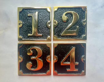 House Numbers Sign, Antique Style Address Plaques