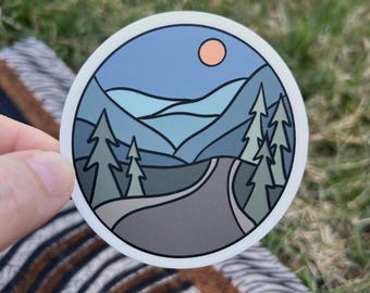 Get Outside Vinyl Mountains Sticker | 3"