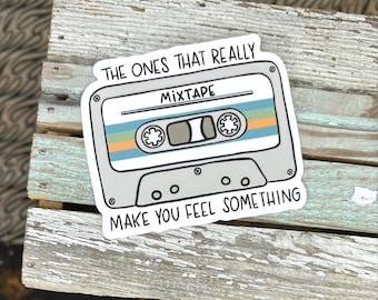Mixtape Cassette Vinyl 3" Sticker