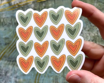 Hearts Sticker | Vinyl 3"
