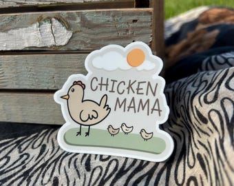 Chicken Mama Vinyl Sticker 3”