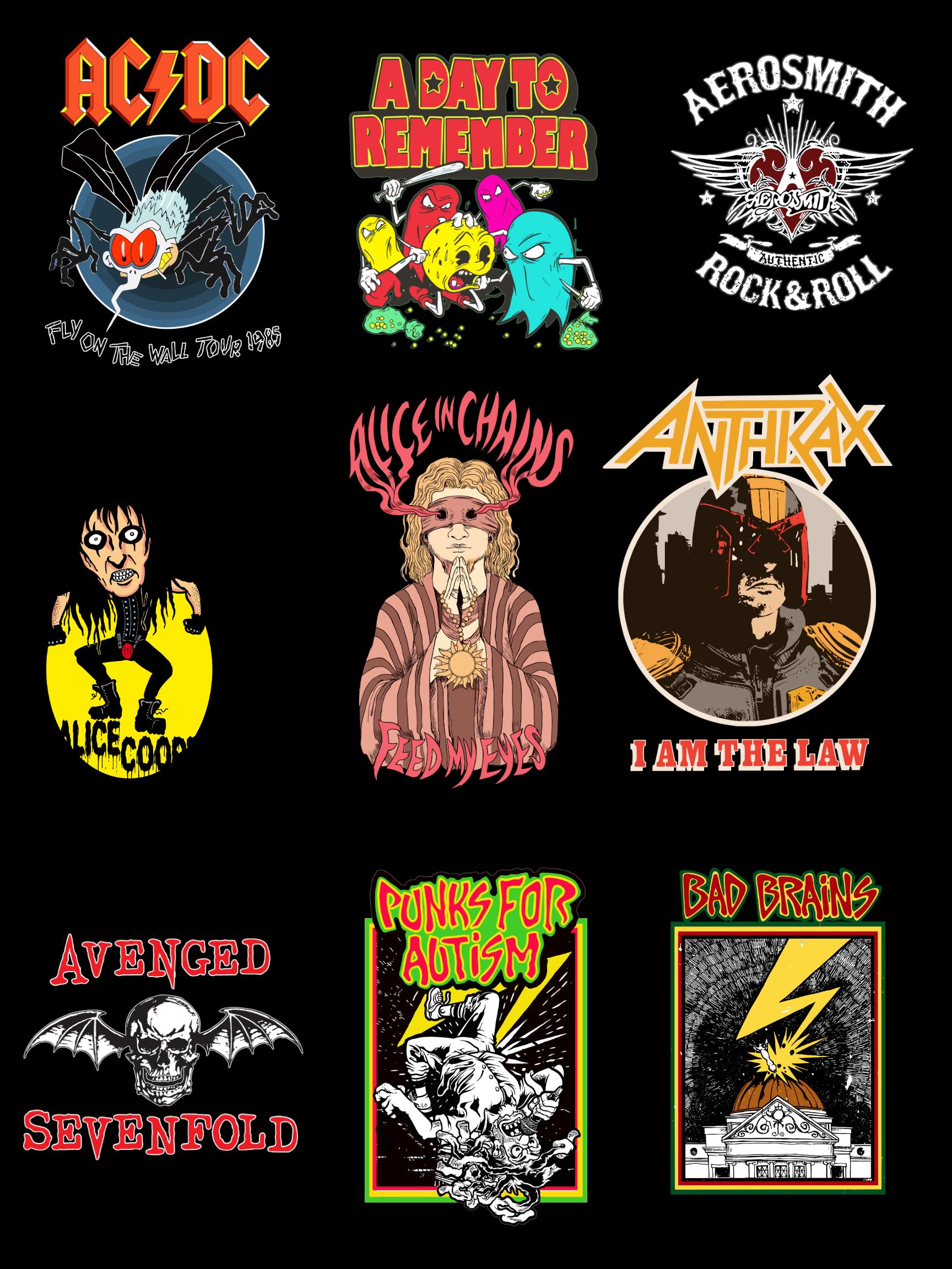 Band Playing Sticker Rock Band Sticker Bundle | 100+ PCS - Etsy