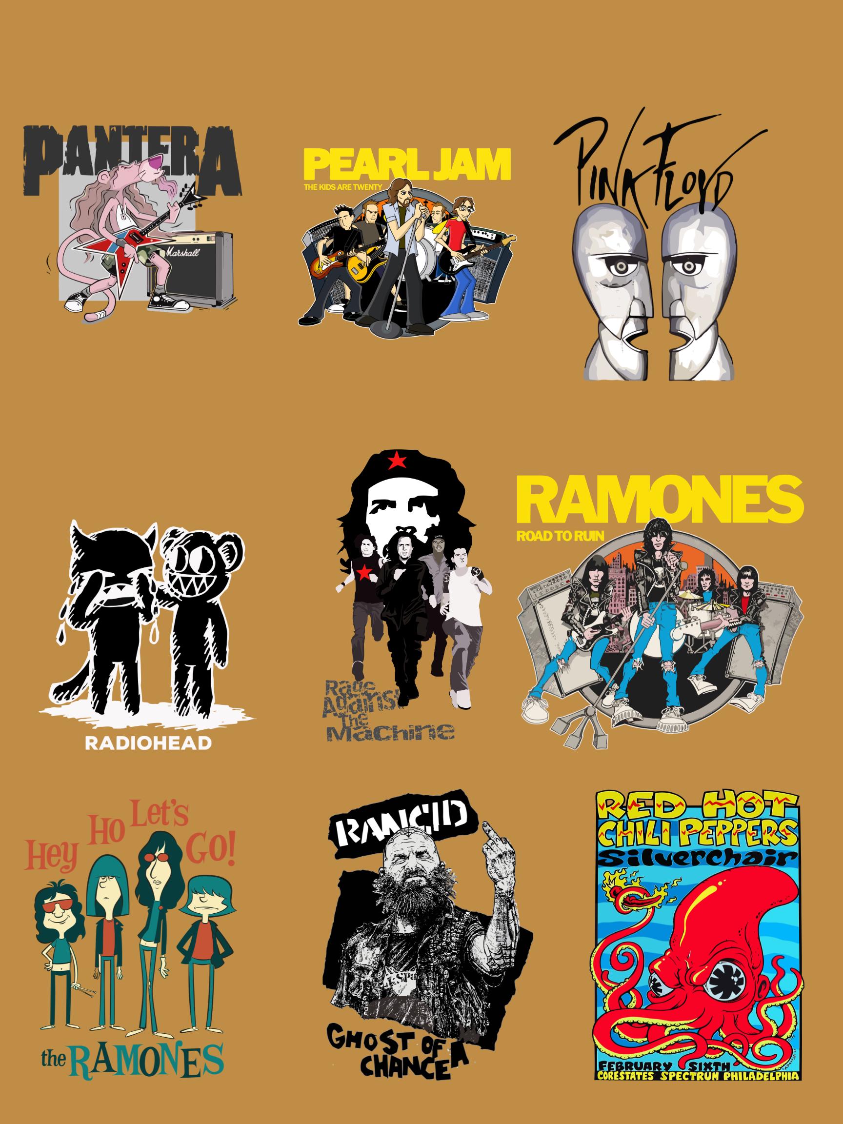 Rock Band Sticker Bundle | 100+ PCS - Etsy