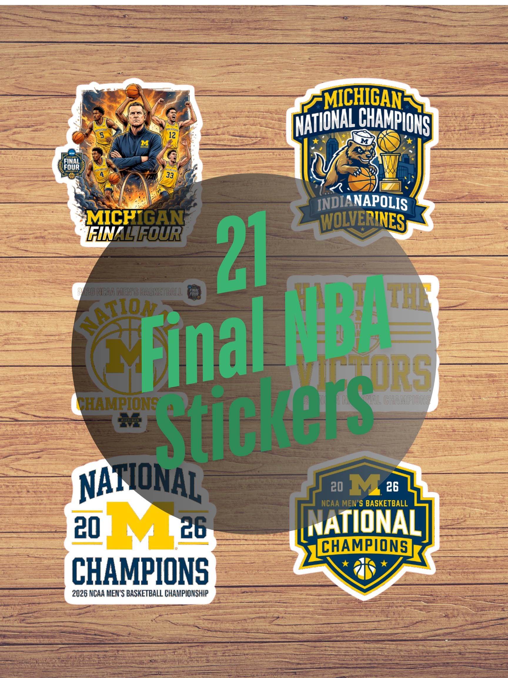 2026 NBA Finals Sticker Set | 21 PCS Basketball Championship - Etsy