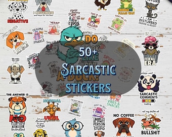 Funny Mental Health Stickers | Sarcastic Humor Designs