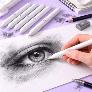 Paper Blending Stumps Set | Zeichnung, Verschmieren Werkzeuge für das Skizzieren, Kohle, Bleistiftkunst Bild 8