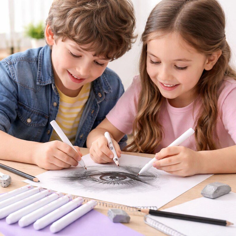 Paper Blending Stumps Set | Zeichnung, Verschmieren Werkzeuge für das Skizzieren, Kohle, Bleistiftkunst Bild 4