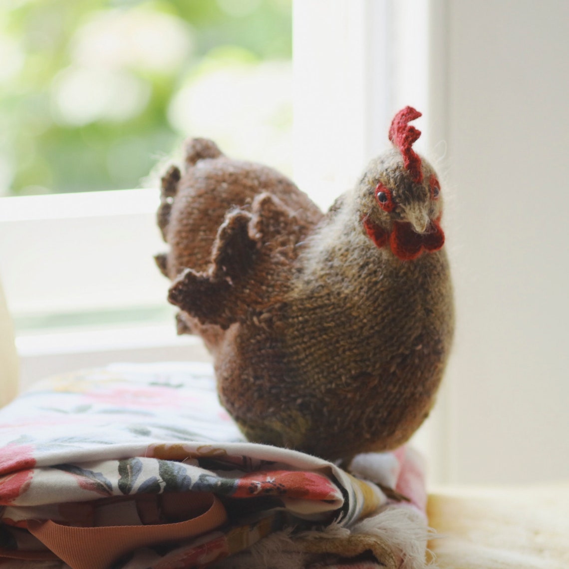 KNITTING PATTERN Hen Etsy