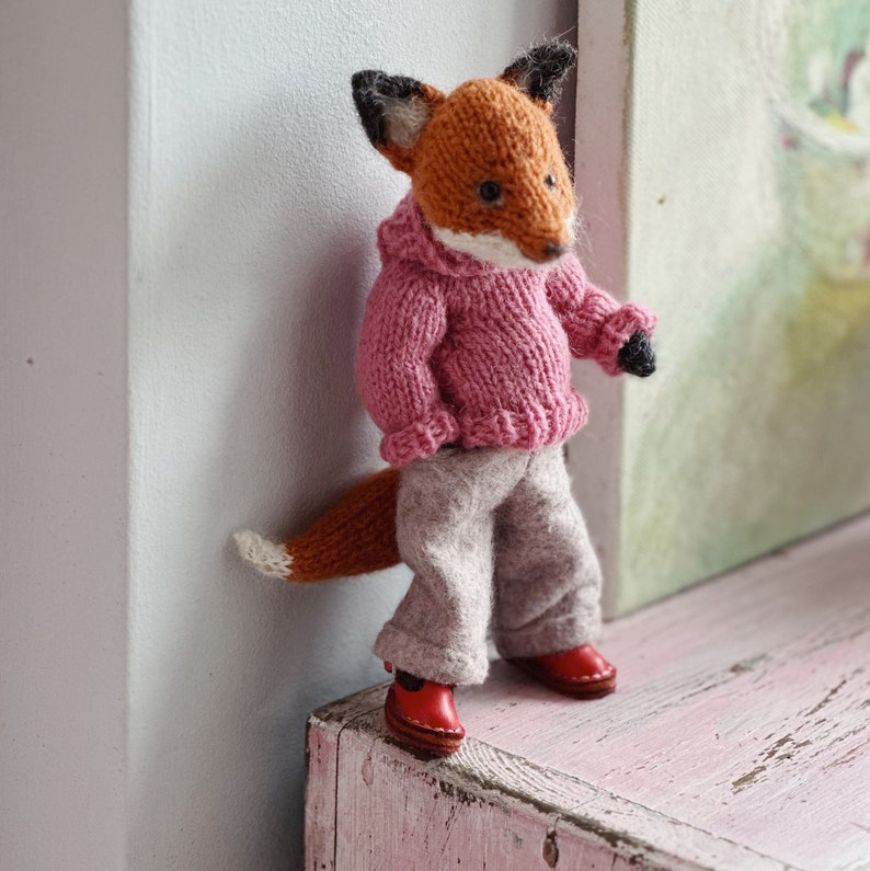 FOX DOLL English Knitting Pattern image 7