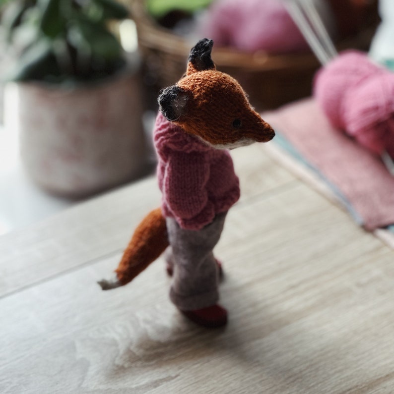 FOX DOLL English Knitting Pattern image 6