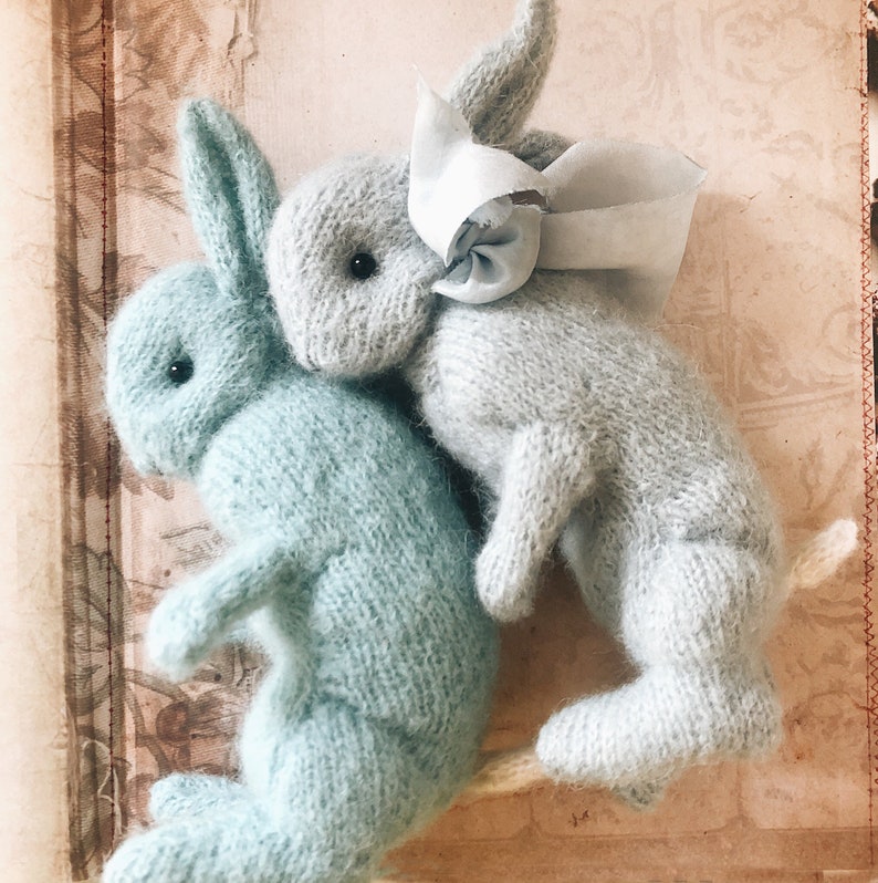 Little Blue Bunny KNITTING PATTERN image 6