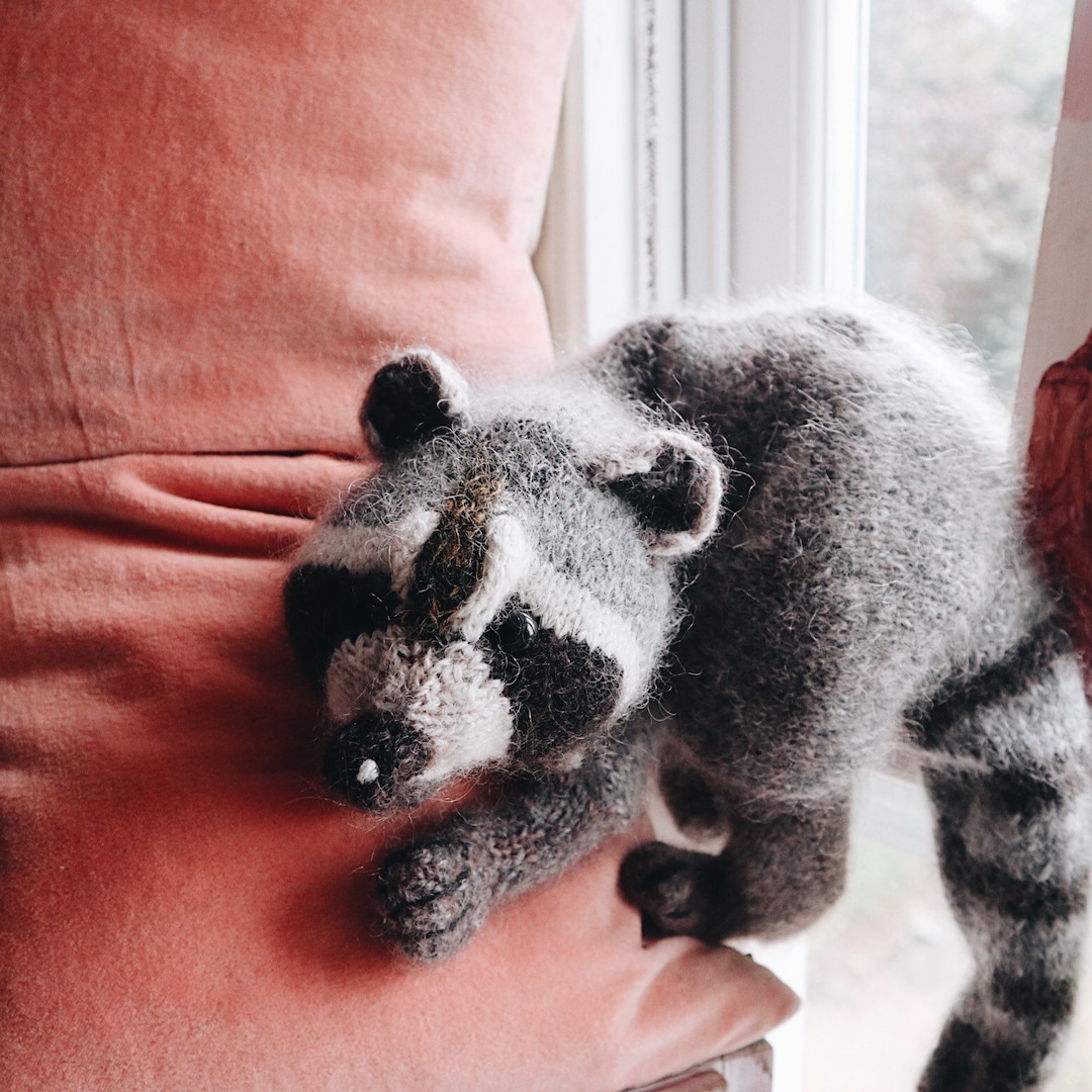 KNITTING PATTERN Racoon - Etsy Canada KNITTING PATTERN Racoon - Etsy Canada