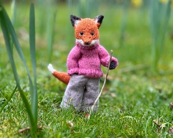 FOX DOLL English Knitting Pattern