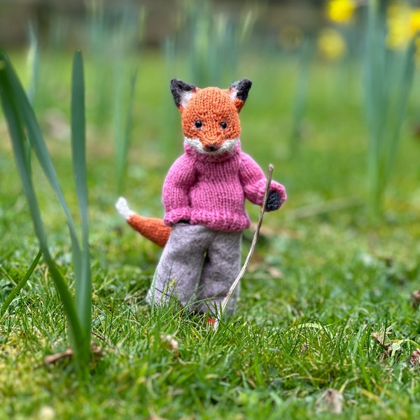 FOX DOLL - English Knitting Pattern