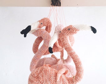 KNITTING PATTERN - flamingo