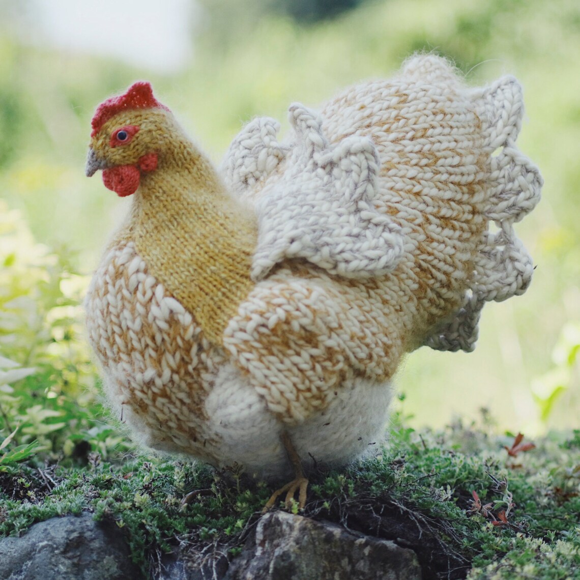 KNITTING PATTERN Hen Etsy