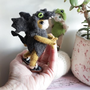 DRAGON COSTUME  - English Knitting Pattern