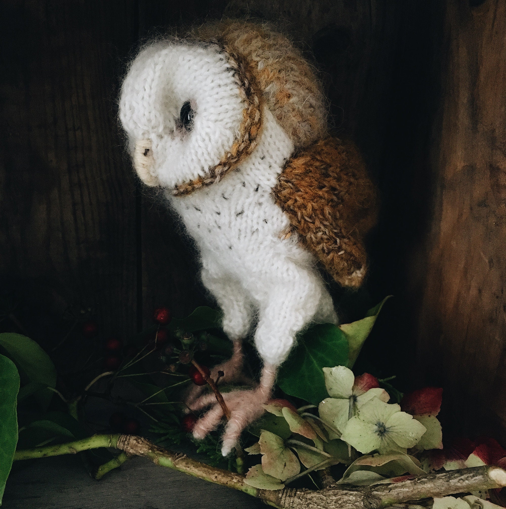 KNITTING PATTERN - Barn Owl - Etsy KNITTING PATTERN - Barn Owl - Etsy