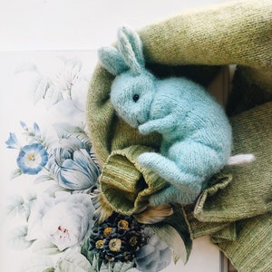 Little Blue Bunny KNITTING PATTERN image 1