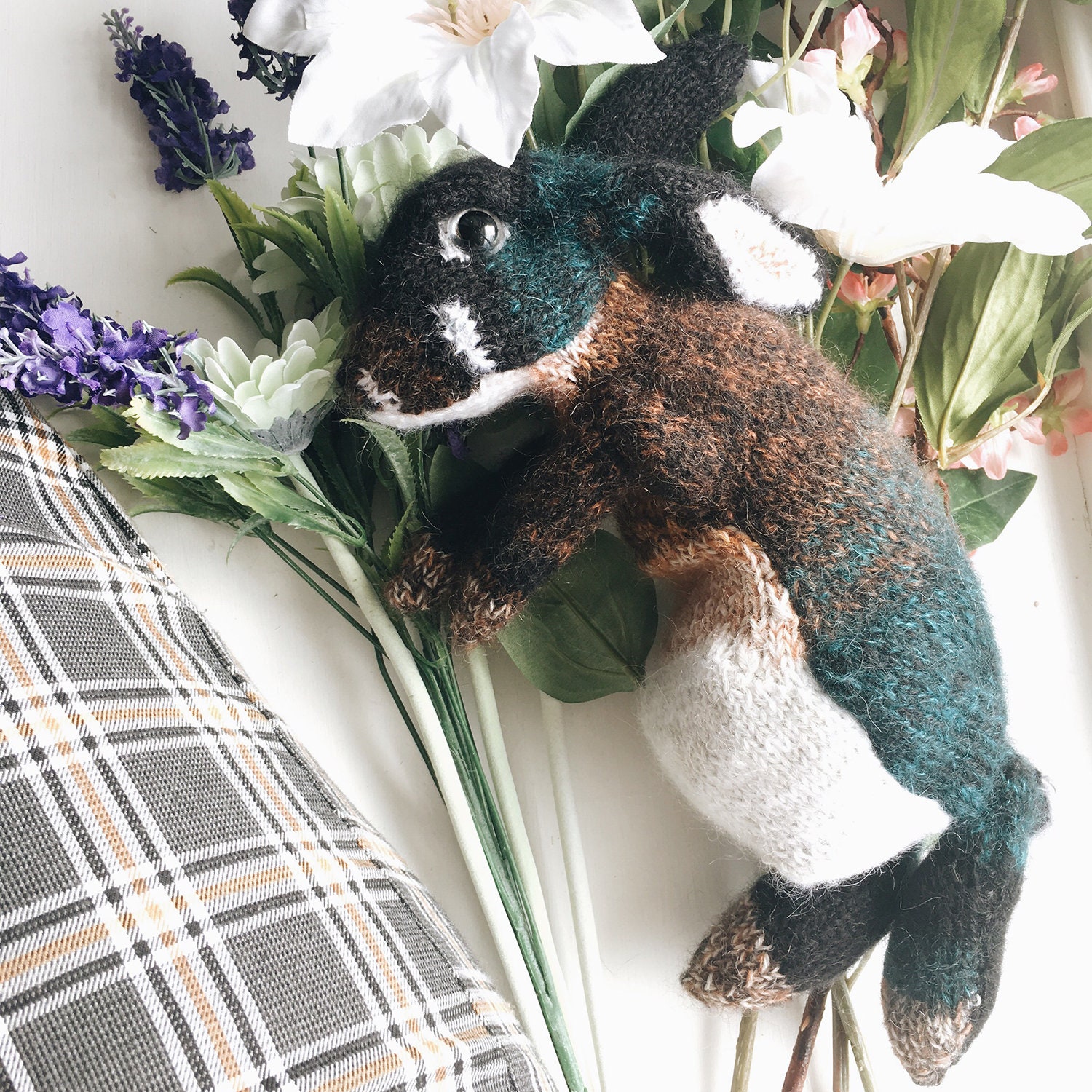 KNITTING PATTERN Black Otter Rex Rabbit - Etsy UK