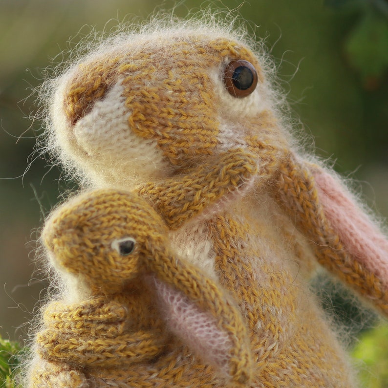 To the Moon and Back Hares KNITTING PATTERN image 3