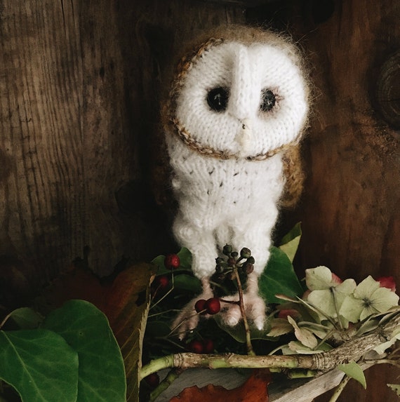 KNITTING PATTERN - Barn Owl - Etsy KNITTING PATTERN - Barn Owl - Etsy