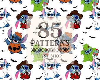 Patrón de Halloween de Stitch