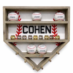 Baseball ring, and ball display
