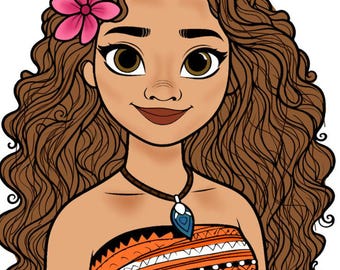 Moana Coloring Pages - Printable Kids Activity Book (Digital Prints)