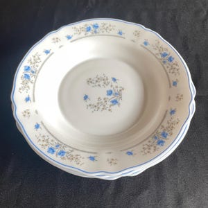 Lot De 6 Assiettes Plates Arcopal Vintage – Motif Iris Années 80, Multicolore